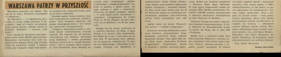 Warszawa patrzy w przyszłość