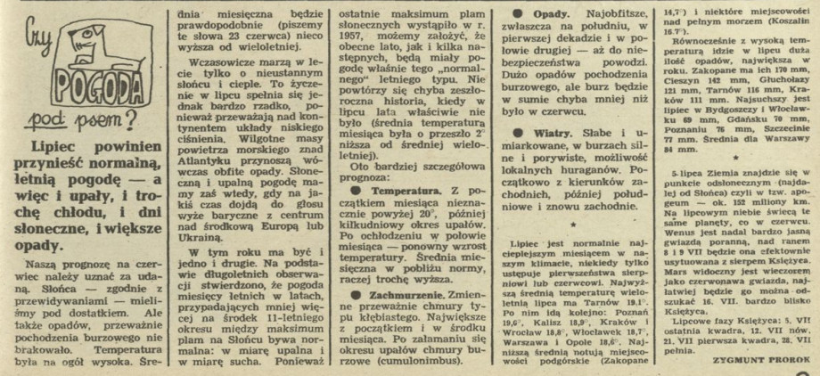 Czy pogoda pod psem?