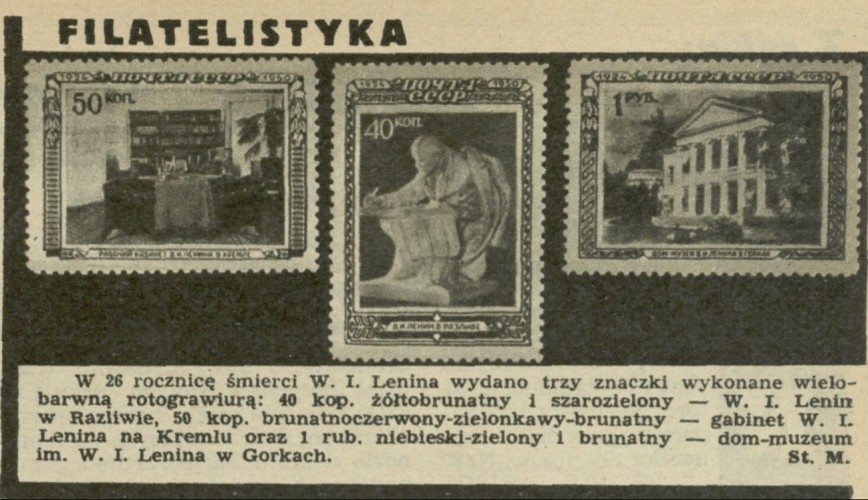 W 26 rocznicę śmierci Lenina