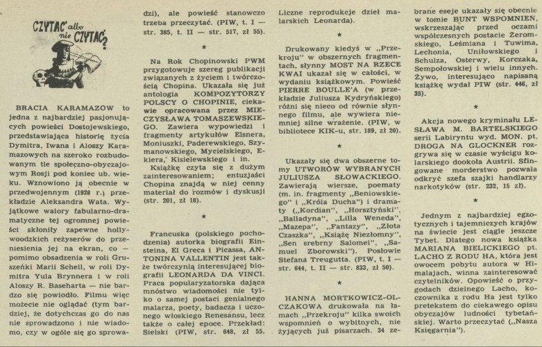 Czytać albo nie czytać