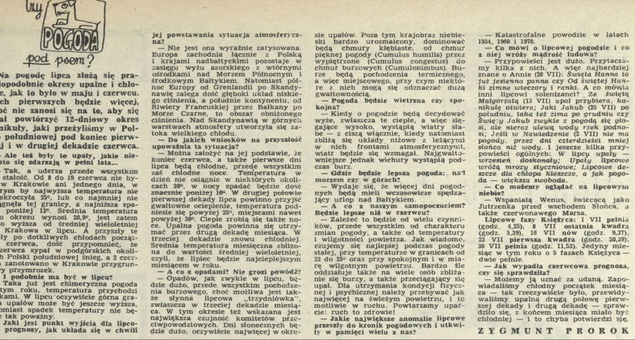 Czy pogoda pod psem?