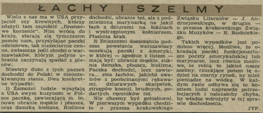 Łachy i szelmy