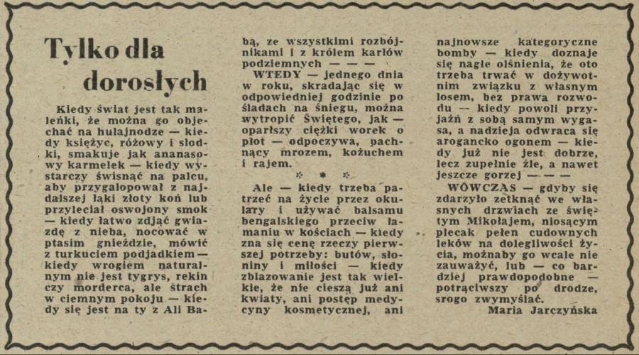 Tylko dla dorosłych