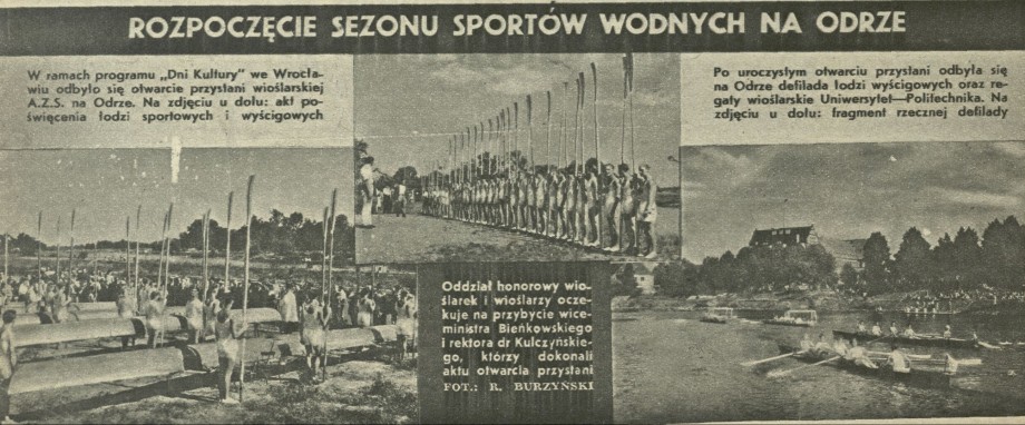 Rozpoczęcie sezonu sportów wodnych na odrze