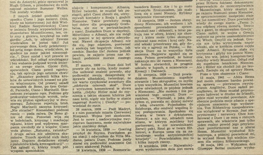 Pamiętnik hrabiego Ciano