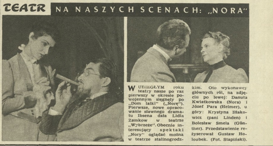 Na naszych scenach: "Nora"