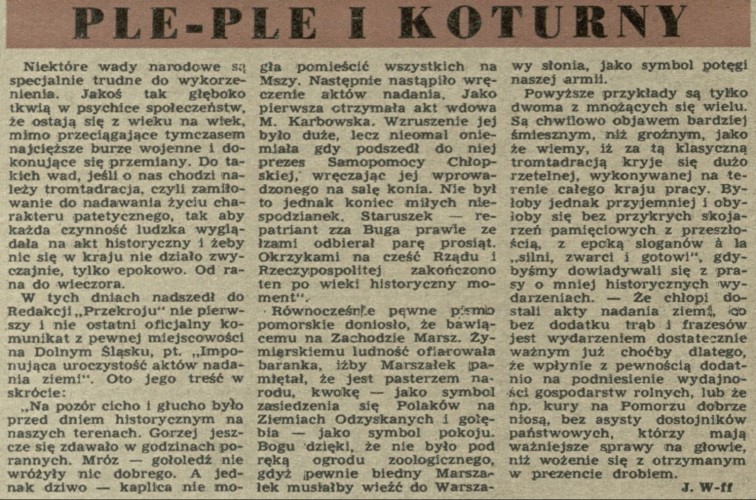 Ple-ple i koturyny