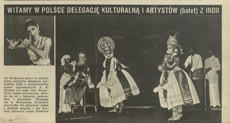Witamy w Polsce delegację kulturalną i artystów (balet) z Indii