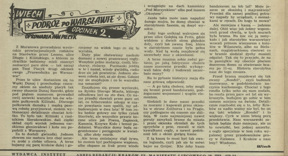 Podróż po Warszawie