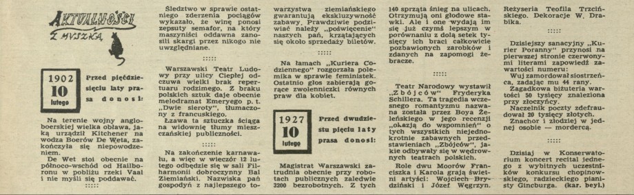 Aktualności z myszką