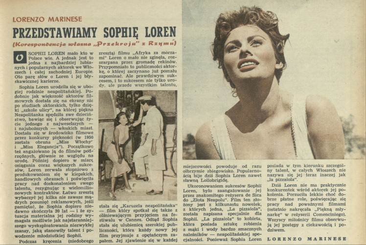 Przedstawiamy Sophię Loren