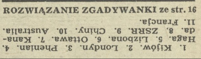 Zgadywanka geograficzna