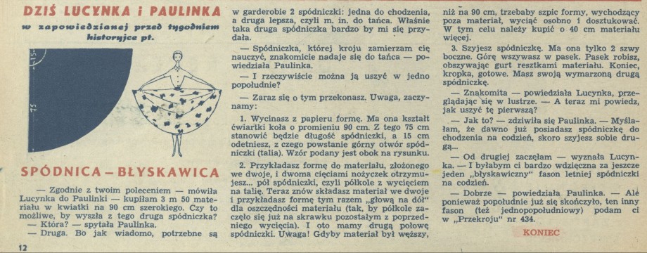 Spódnica-błyskawica