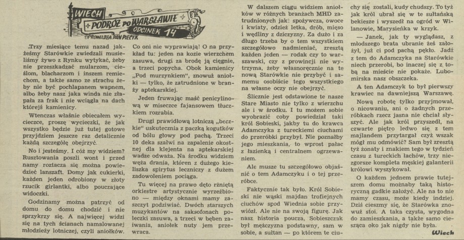 Podróż po Warszawie