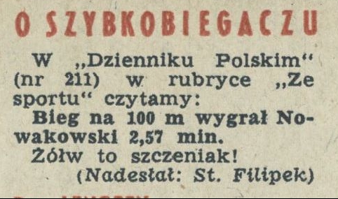 O szybkobiegaczu
