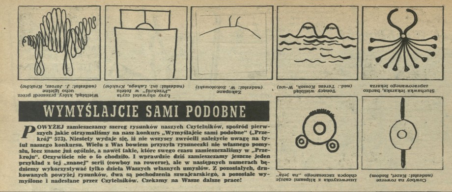 Wymyślajcie sami podobne