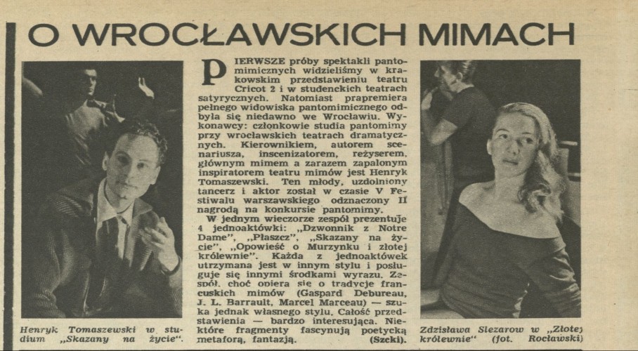 O wrocławskich mimach