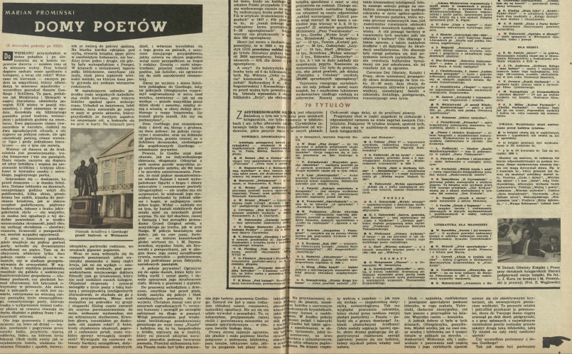 Domy poetów (Z dziennika podróży po NRD)