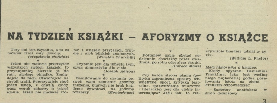 Na Tydzień Książki - aforyzmy o książce