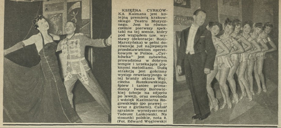 "Księżna Cyrkówka" Kalmana