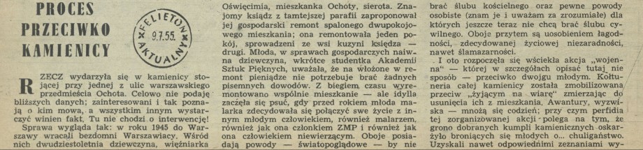 Proces przeciwko kamienicy