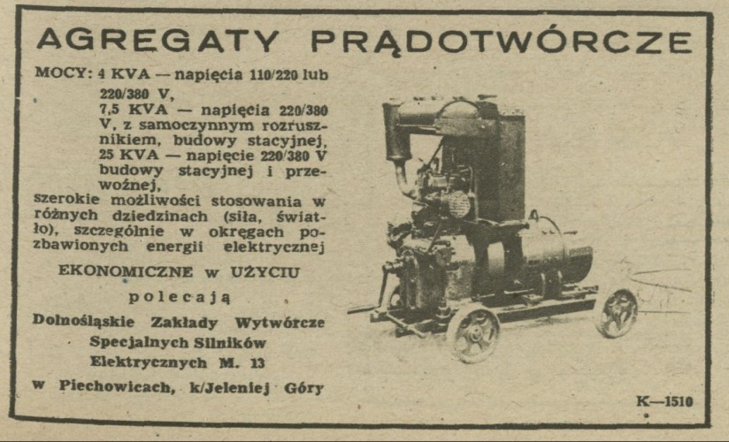 Agregaty prądotwórcze