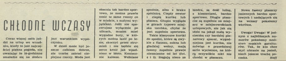 Chłodne wczasy