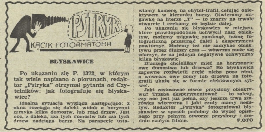 Pstryk. Kącik fotoamatora