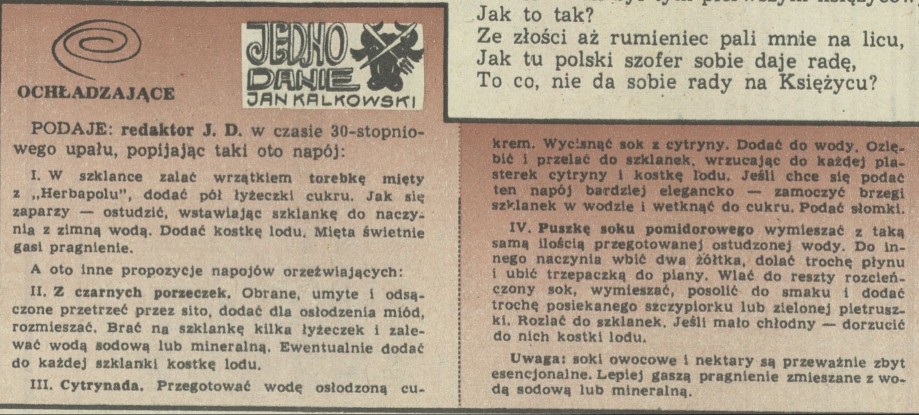 Jedno danie Jan Kalkowski