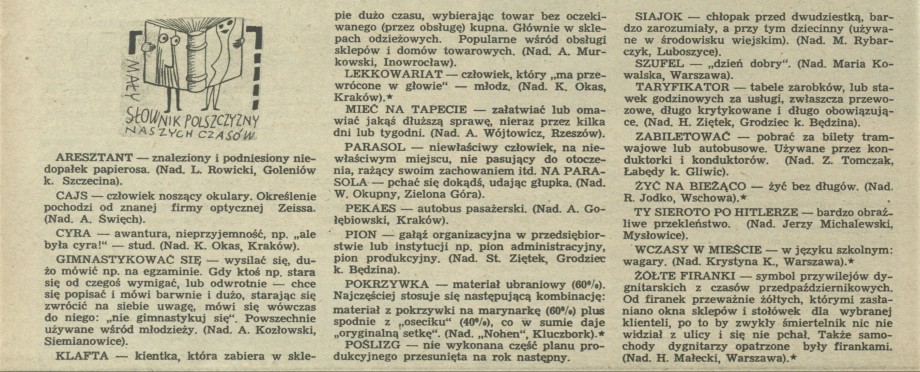 Mały słownik polszczyzny naszych czasów