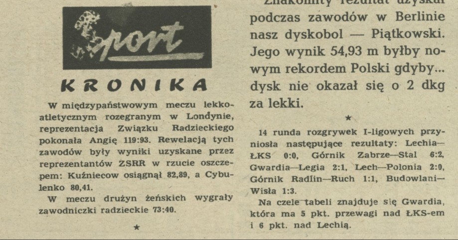 Kronika (sportowa)