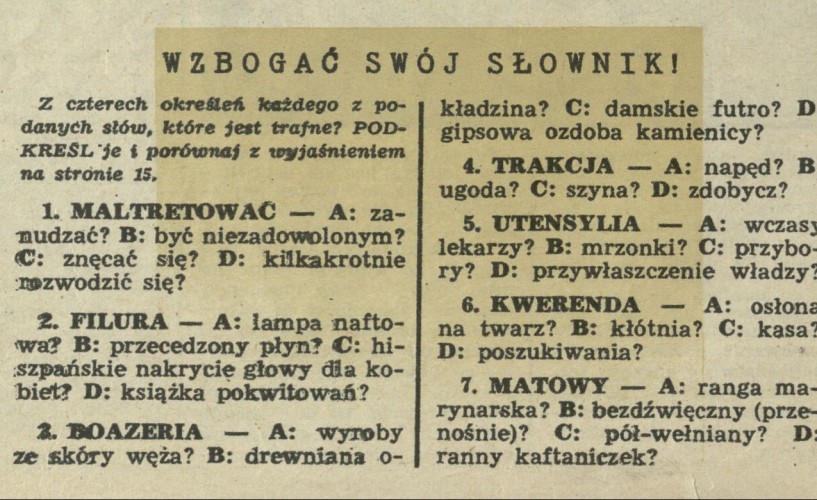 Wzbogać swój słownik