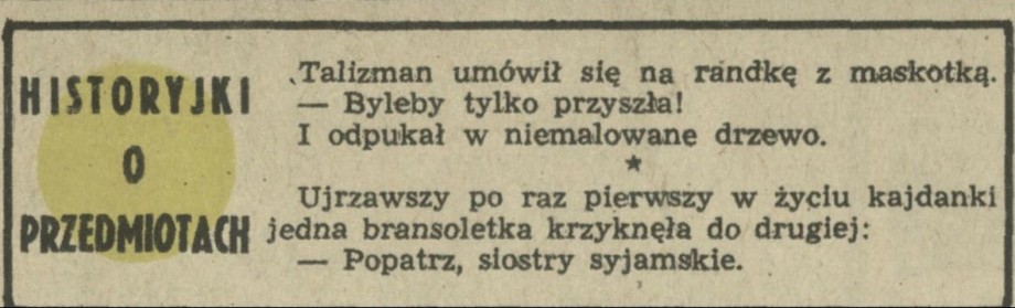 Historyjki o przedmiotach