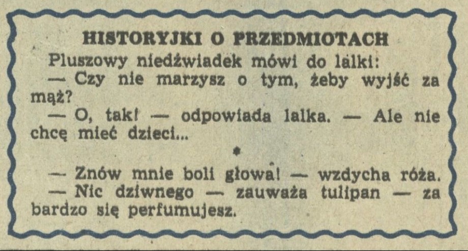 Historyjki o przedmiotach