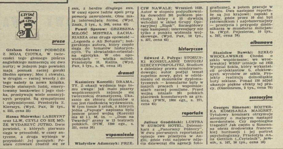 Czytać albo nie czytać?