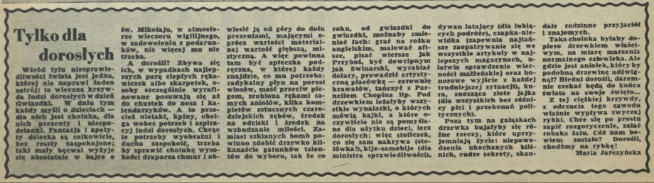 Tylko dla dorosłych