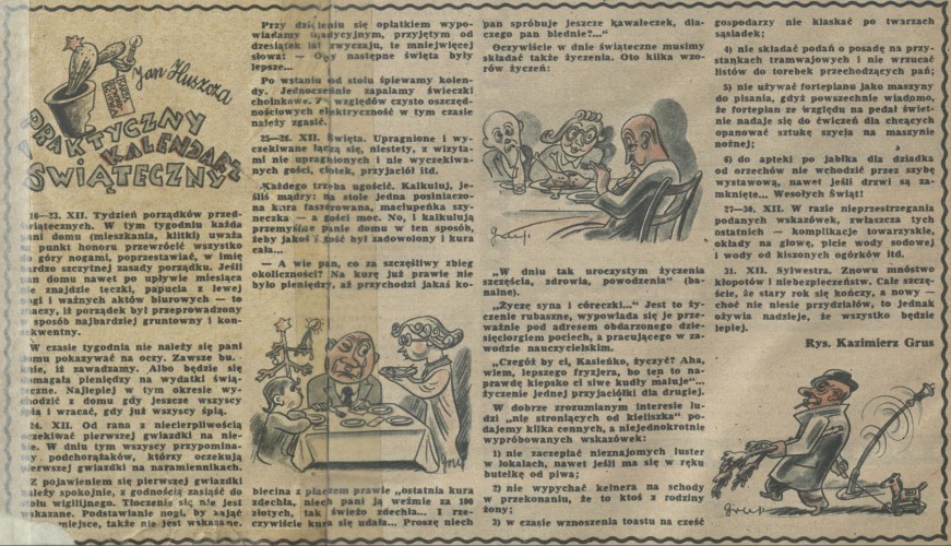 Praktyczny kalendarz świąteczny