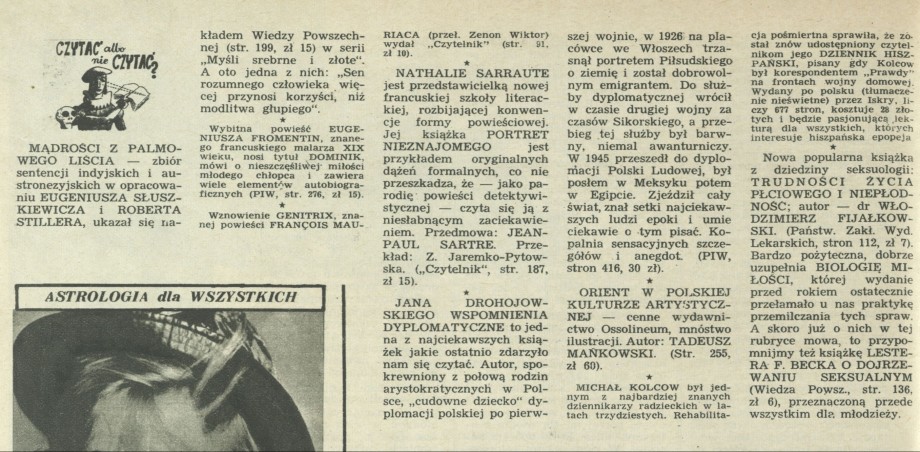 Czytać albo nie czytać?