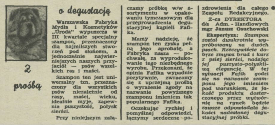 Z prośbą o degustację