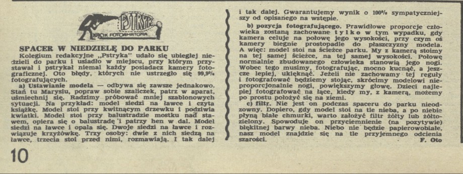 Pstryk. Kącik fotoamatora