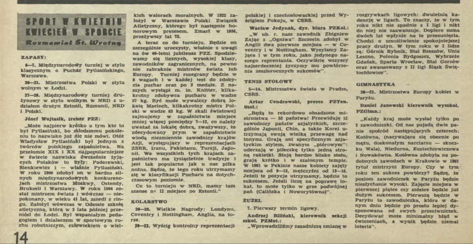 Sport w kwietniu, kwiecień w sporcie