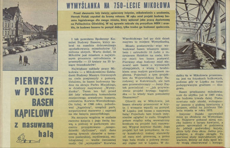 Pierwszy w Polsce basen kąpielowy z nasuwana halą