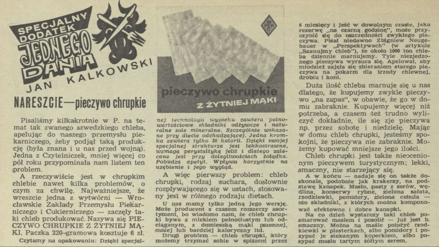 Specjalny dodatek Jedengo dania Jan Kalkowski