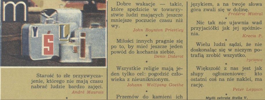 Myśli ludzi wielkich, średnich i psa Fafika