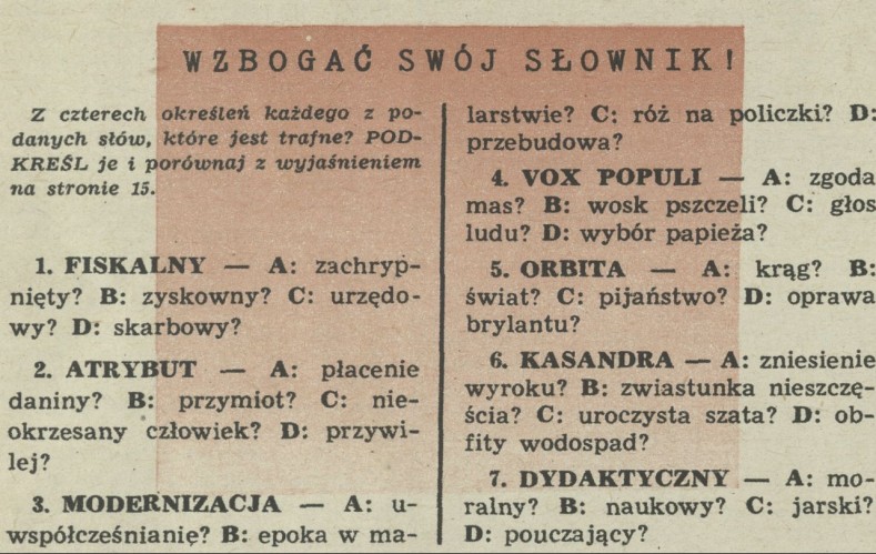 Wzbogać swój słownik