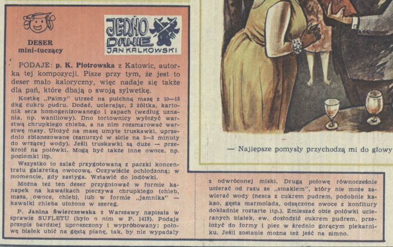 Jedno danie Jan Kalkowski