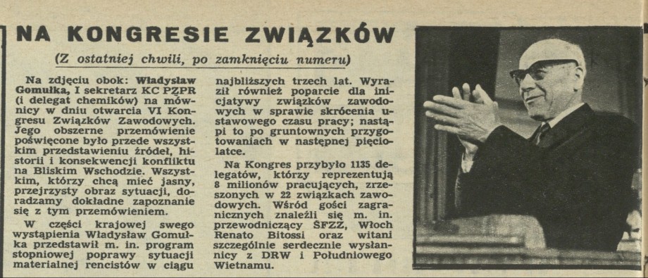 Na kongresie związków