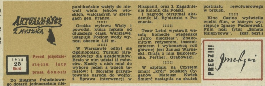 Aktualności z myszką