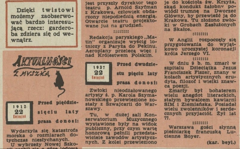 Aktualności z myszką