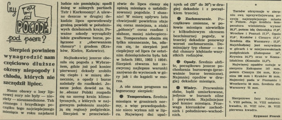 Czy pogoda pod psem?